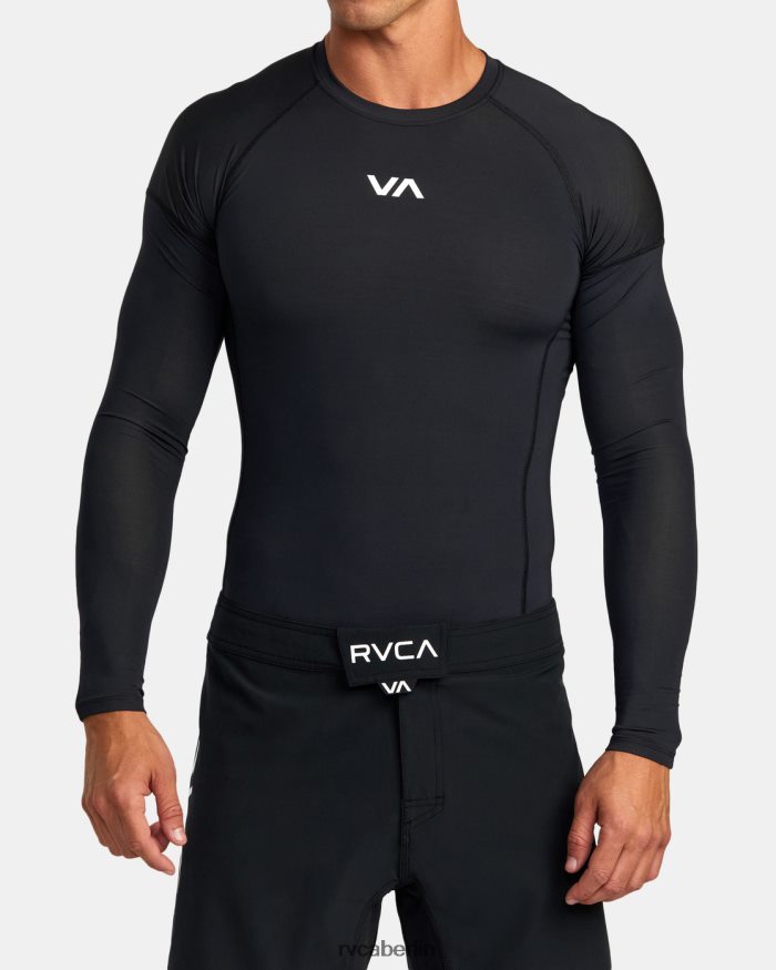 RVCA Va Sport Langarm-Rashguard BF4L8X886 Kleidung Schwarz unisex