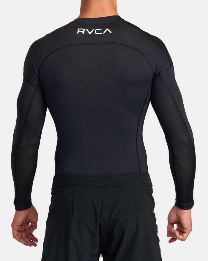 RVCA Va Sport Langarm-Rashguard BF4L8X886 Kleidung Schwarz unisex