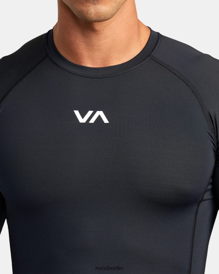 RVCA Va Sport Langarm-Rashguard BF4L8X886 Kleidung Schwarz unisex