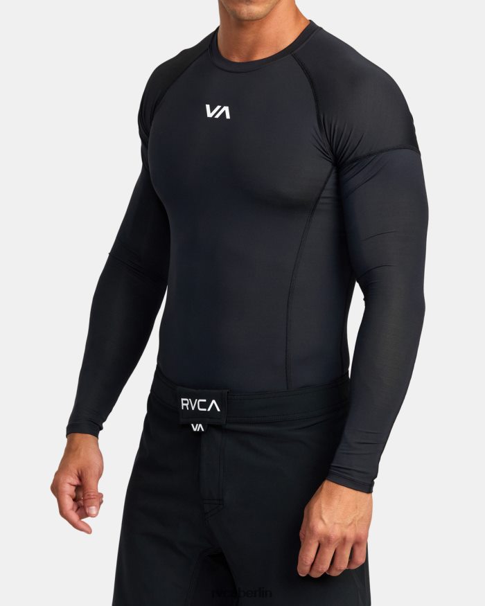 RVCA Va Sport Langarm-Rashguard BF4L8X886 Kleidung Schwarz unisex