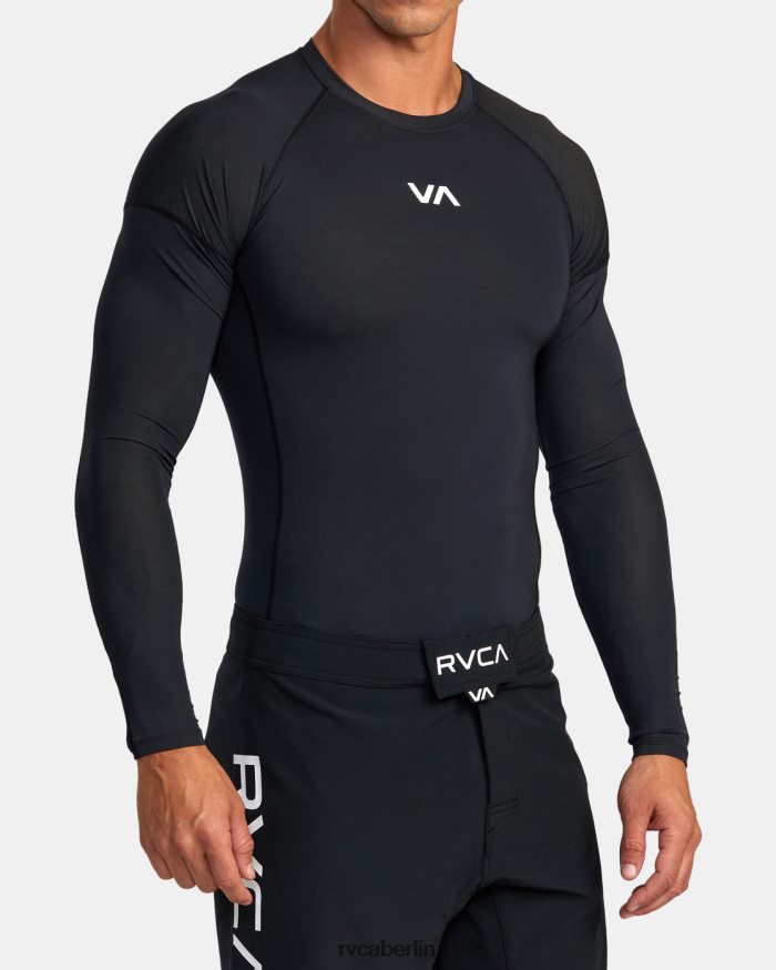 RVCA Va Sport Langarm-Rashguard BF4L8X886 Kleidung Schwarz unisex